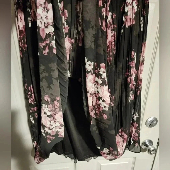 Torrid Midi Chiffon Pleated Floral Skirt Flowy Feminine Plus Size 2X or 16 18 - Picture 7 of 9